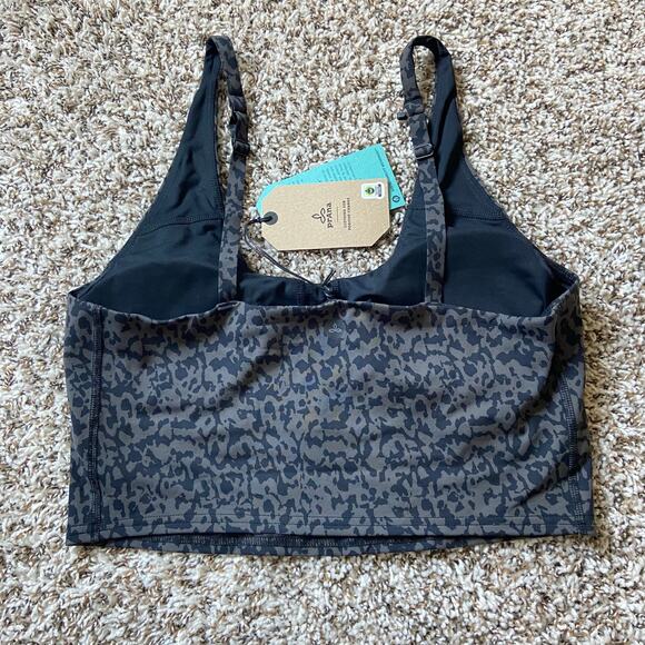 Prana Chakara Crop Top Women's XS Dark Iron Wild Adjustable Straps Racerback - Picture 6 of 10